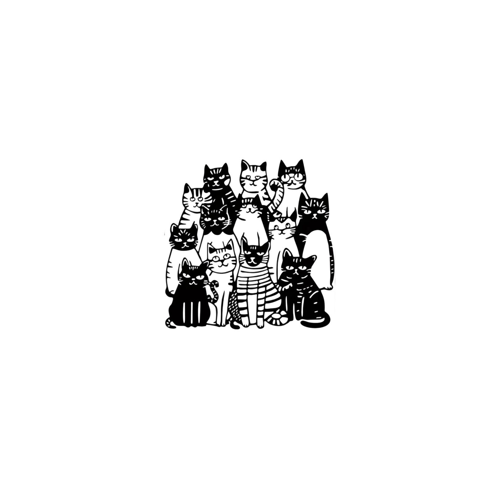

Metal Wall Art Cat Silhouette Sculpture Creative Rusted Iron Decorative Hanging Ornament for Home Indoor Outdoor Display one size чорний