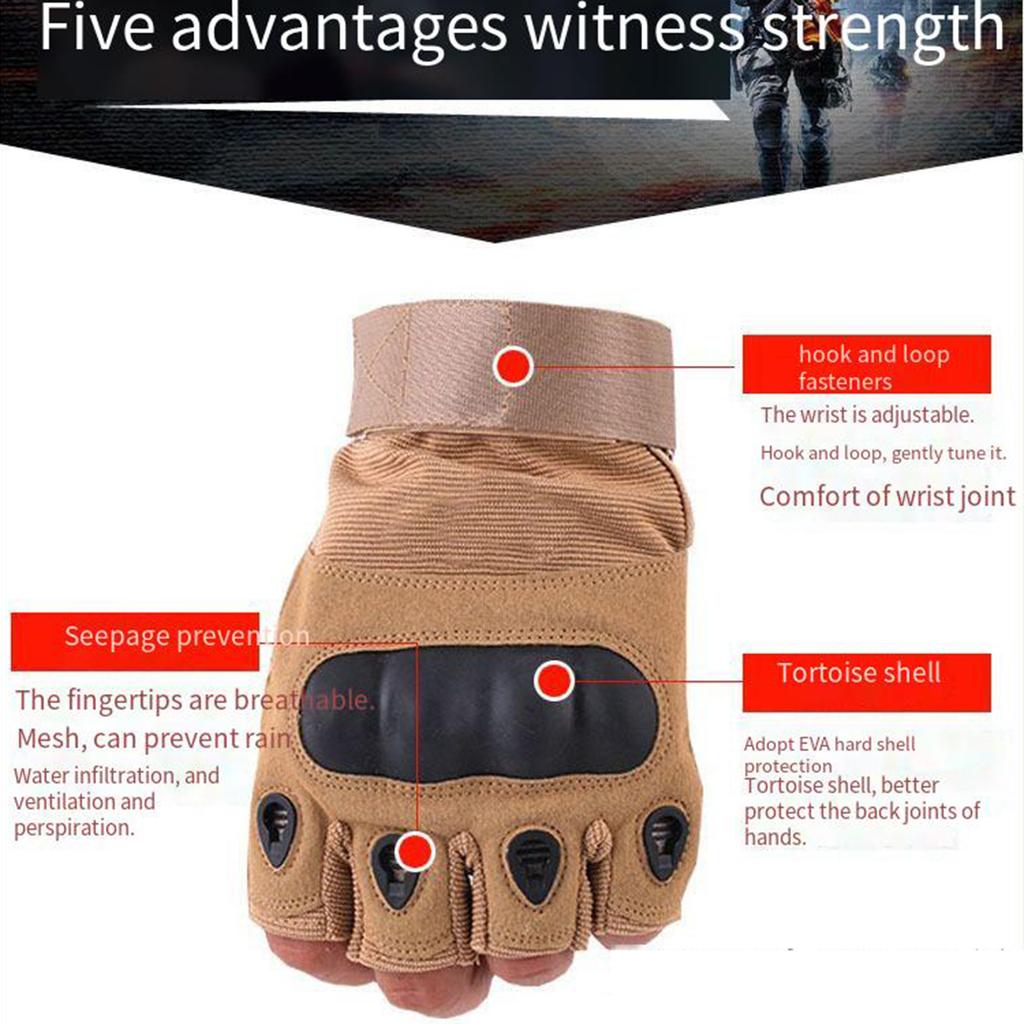 Motorcycle Riding Gloves Men Hunting Shooting Knuckle Protection Sports Full Finger GlovesClimbing  Cycling Bike Glove