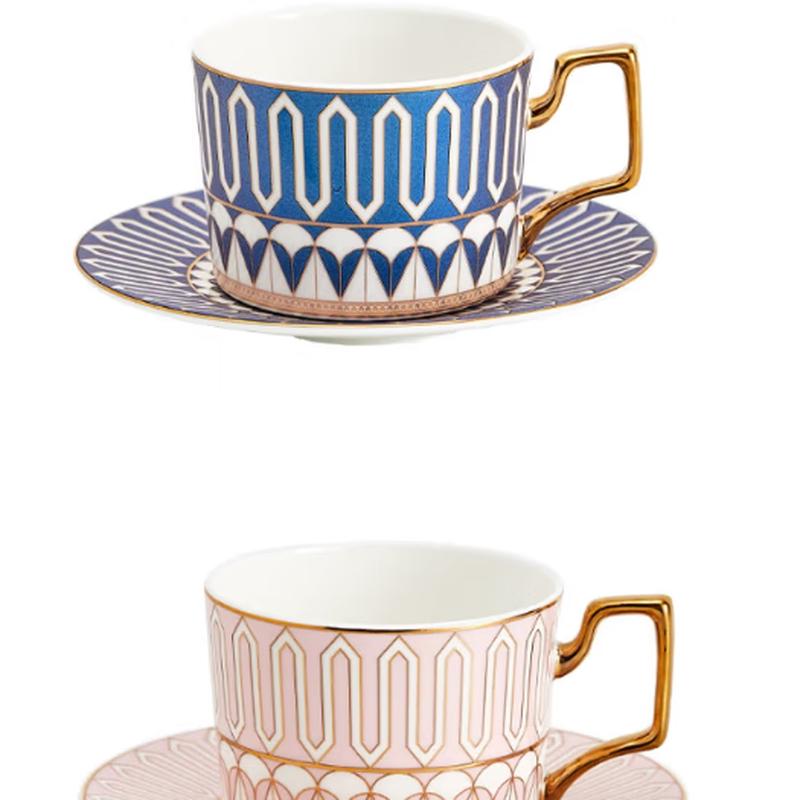 CLITON Bone China Couple s Coffee Cup Set