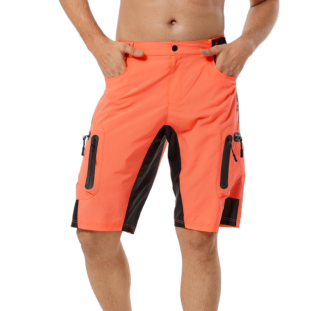 Wosawe Atmungsaktive, hochelastische, reflektierende Weste für Herren, bequeme, lockere Bergshorts, Reitanzug