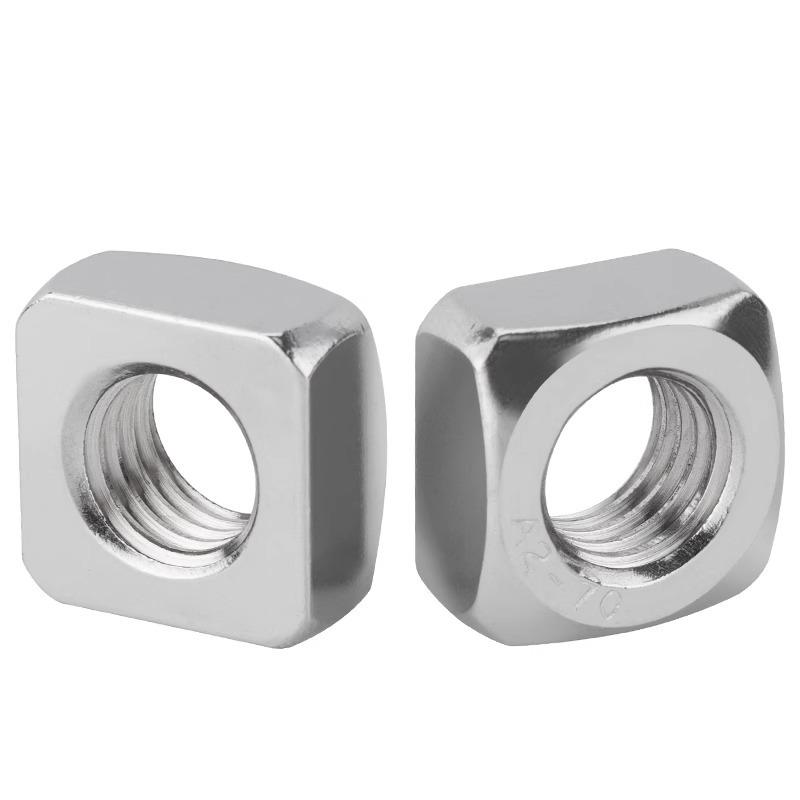 5/ 10/ 20/ 50pcs 304 Stainless Steel Square Nuts M3 M4 M5 M6 M8 M10 M12 Metric Nut DIN557