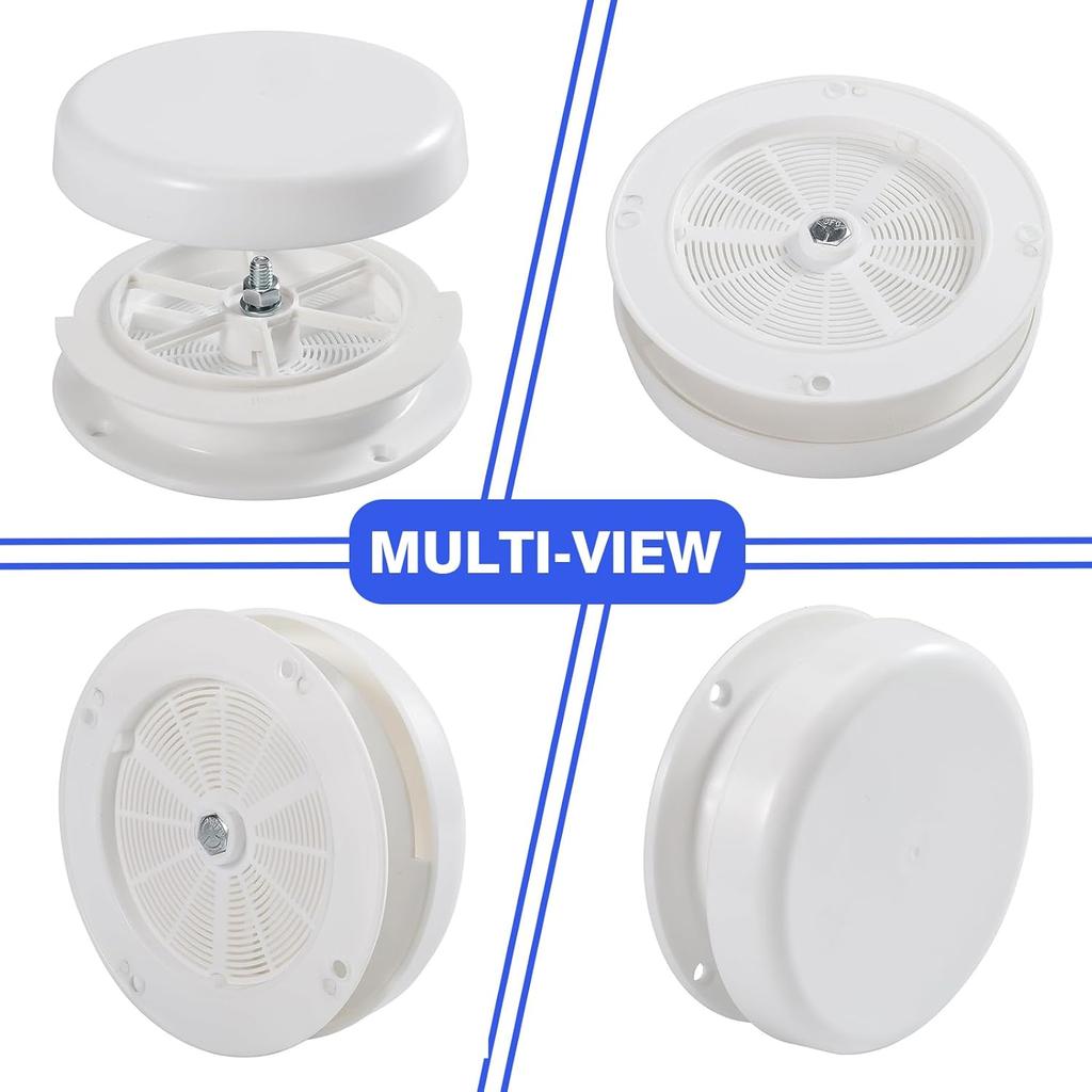 Střešní houbový větrací otvor pro obytné vozy, Kanalizační odvětrávací otvor s krytkou proti stékání vody, Univerzální náhrada pro karavany, přívěsy a obytné vozy Keystone