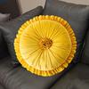 Seat Pillow Ruffle Super Soft Comfortable Touch Full Filling Elastic Decorative Round