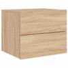 Wall-mounted Bedside Table - Maison Exclusive - Integrated RGB LED - Sonoma Oak - 50x39x41 Cm