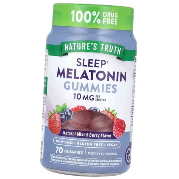 Мелатонин жевательный, Sleep Melatonin 10 Gummies, Nature's Truth (72509019)