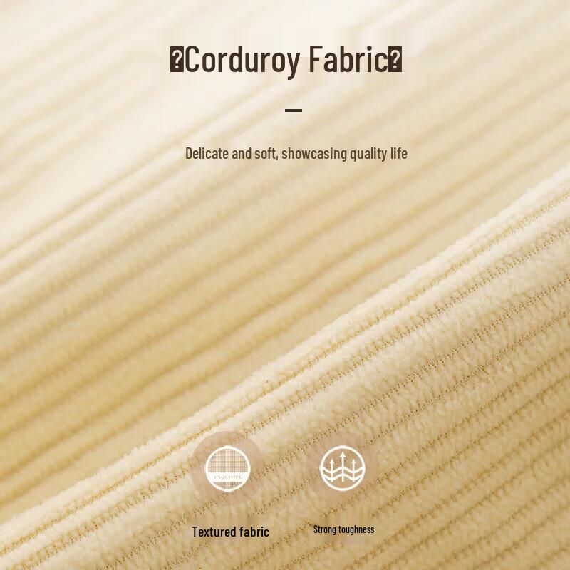Miaoqiao Portable Corduroy Cosmetic Bag