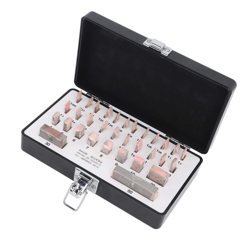 32-teiliges Parallelendmaß-Set Stahl Hohe Genauigkeit Tragbares Messblock-Kit mit Koffer