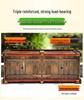Large Outdoor Rectangular Wooden Planter Box for Flowers and Vegetables
