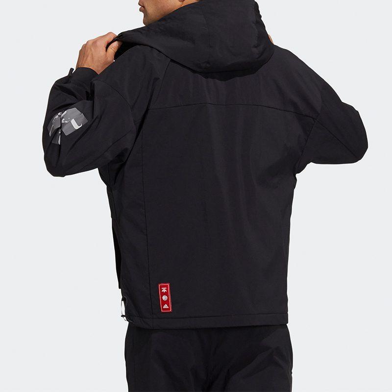 Adidas CNY Jackets Men's Black Hooded Moderate Other GP1821