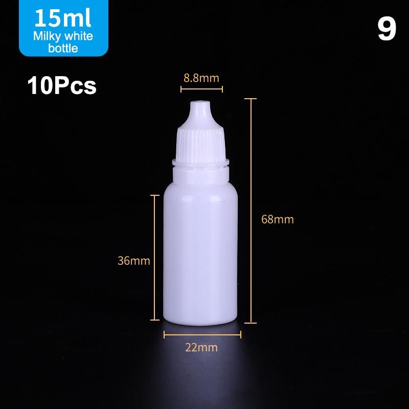 Hot 10Pcs Empty Eyedrop Bottle Squeezable Eye Drop Bottle 5/10/15/20/30ml Eye Liquid Dropper Bottles Container Refillable Bottle