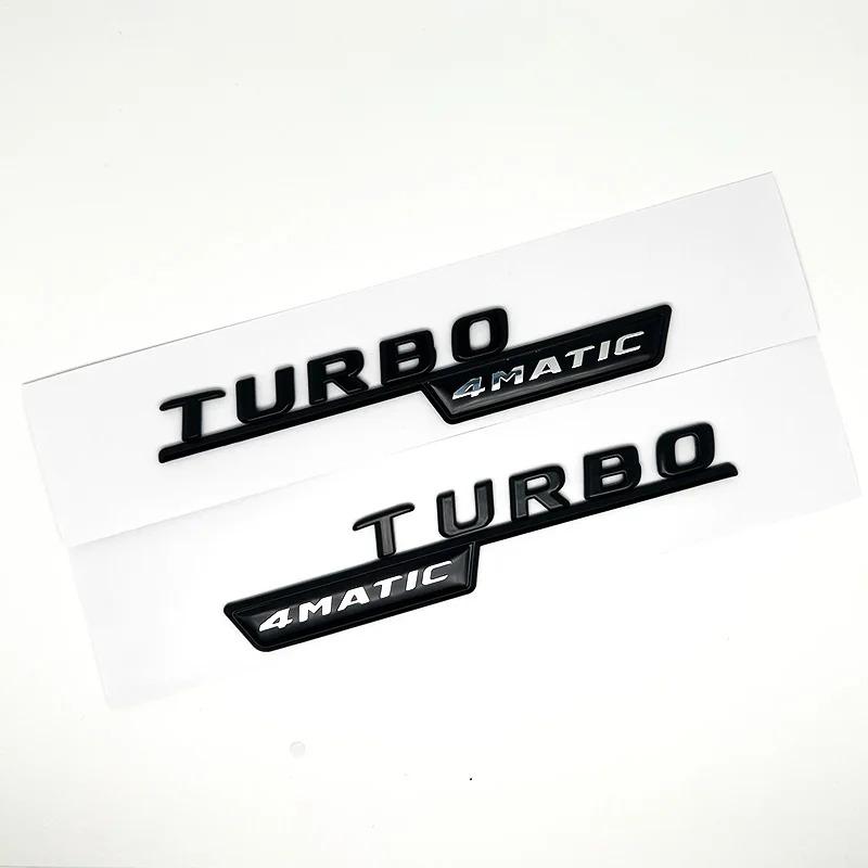 3D ABS Glossy Black Logo C43 Embelm Letters BITURBO 4MATIC Badge AMG Sticker For Mercedes Benz C43 W205 W206 AMG Accessories