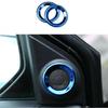 2PCS Blue Titanium A Pillar Speaker Frame Ring Trim For Honda CRV CR-V 2017-