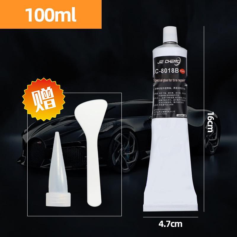 Black Waterproof Automotive Tire Repair Sealant - Wear-Resistant Silicone Rubber Glue