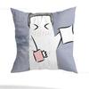 L-Lightsaber BL Manhwa Pillow Case Square Double-Sided Printing Short Plush Sofa Cushion Cover Bedroom Bedside Pillow