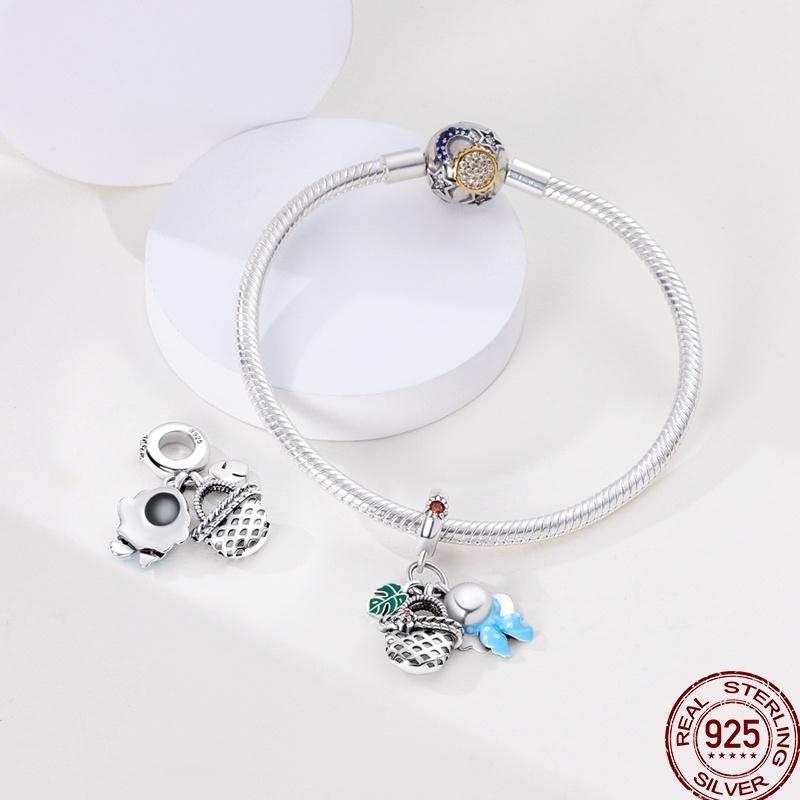 Copper Beach Ocean Vacation Drink Starfish Charm Beads Suitable Fit Pan Original Bracelet Diy Holiday Jewelry Gift