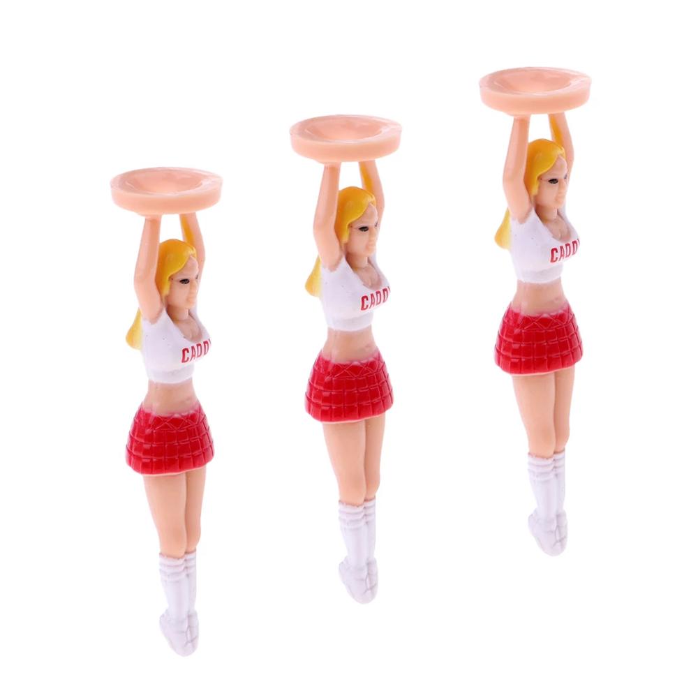 Golf Practice Girl Golf Tee Cheerleaders Tee Golf Ball  Holder Lady Golf Tee Golf Ball Tees
