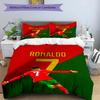Ronaldo's Iconic Number Seven Bedding Set, Breathable Duvet Cover with Pillowcases, Soft Bed Linen for Bedroom Home Decoration, Perfect Festival Birth