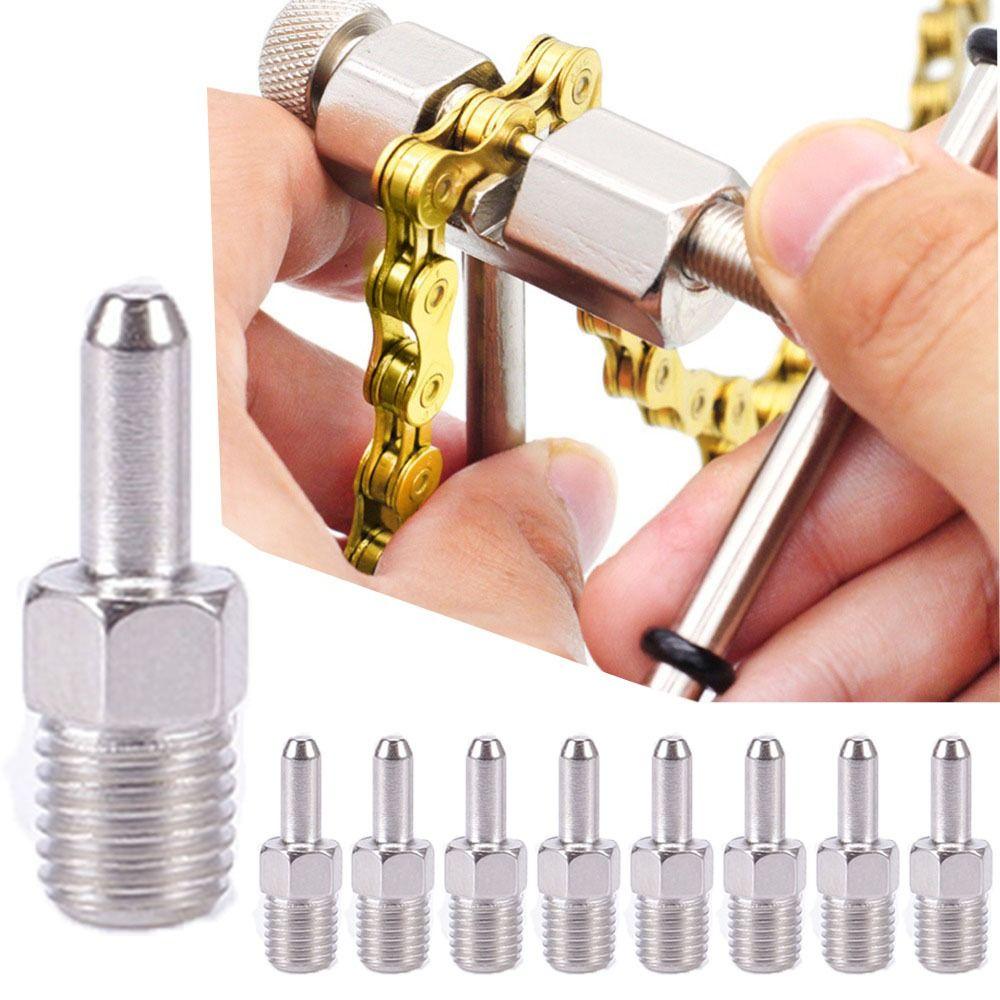 8PCS Steel Bike Chain Remover Thimble Chain Breaker Replacement Pins  Chains Repairing Tool