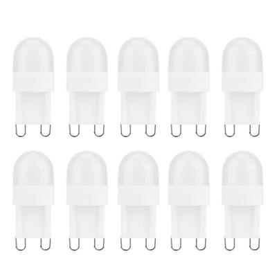 10PCS 1.5W G9 Base LED Light Bulbs Small BiPin Base Bulb for Chandelier Indoor Lighting 230V
