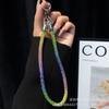 Light Luxury Phone Lanyard New Simple Rhinestone Double Buckle Phone Pendant Keychain Anti-Lost Rope Fashion Hanging Chain Wholesale