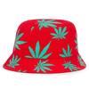 Black Leaf Bucket Hat Summer Coconut Tree Unisex Simple Bob Caps Hip Hop Gorros Men Women Panama Cap Beach Fishing Boonie Sunhat