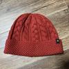 Used Snow Peak Burgundy Cable Knit Hat Knit Hat Beanie