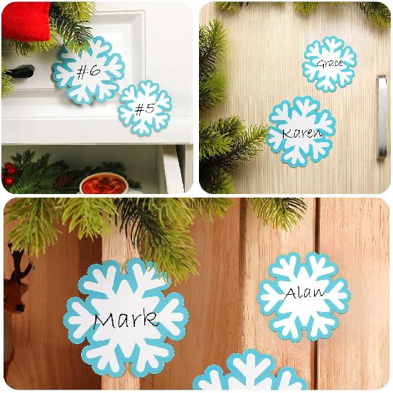 Geyee 100 Pcs Snowflake Cutouts Bulk Winter Bulletin Board Cutouts Decorations Paper Snowflakes DIY Snowflake Accents for Kids Classroom Party