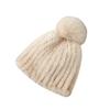 New Children's Mink Hair Hat Thickened Wool Braided Fur Hat Fox Hairball Ear Hat Winter Warm Hat