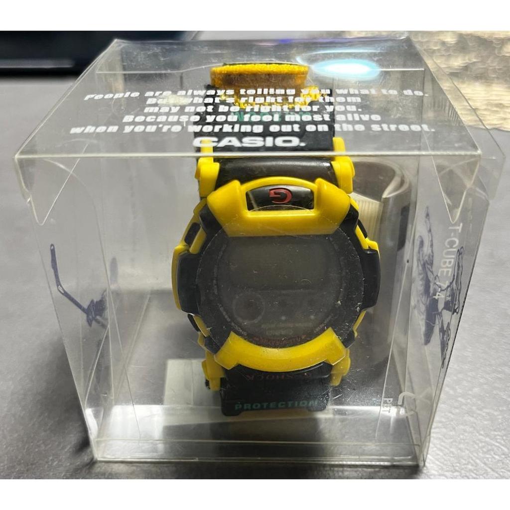 Used CASIO G-SHOCK DW-002R-9VT Raster with case and manual