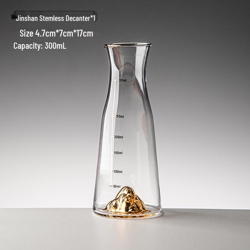 Gold Foil Shot Glass Set – Crystal White Wine Cups, Customizable with Logo