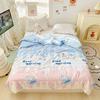 Orange Summer Quilts Washable Lace Kids Adult Single Double Queen Size Bed Thin Comforter Cute Cartoon Blanket for Girft