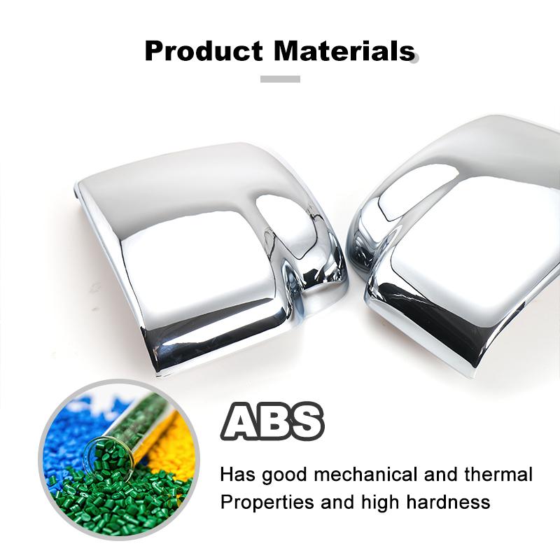 Auto-Rückspiegelschale, Dekorationsabdeckung für Suzuki Jimny 2007–2017, ABS-Außenzubehör, Chrom