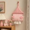 Wings Tissue Box Cover Stripe Grid Napkin Holder Kawaii Hanging Tissue Holder Home Decor