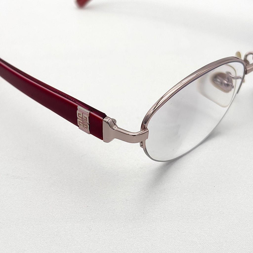 Used Givenchy GIVENCHY Eyewear Sunglasses Eyeglasses Women Cleaned 00s y2k Titanium VGV448J R15 0979