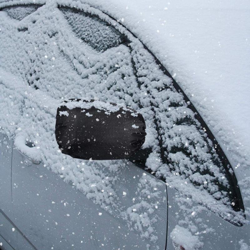 Universal Car Mirror Rain Shield Cover Waterproof Protector Frostproof With Anti Freeze Lining Quick Release Design 2pcs