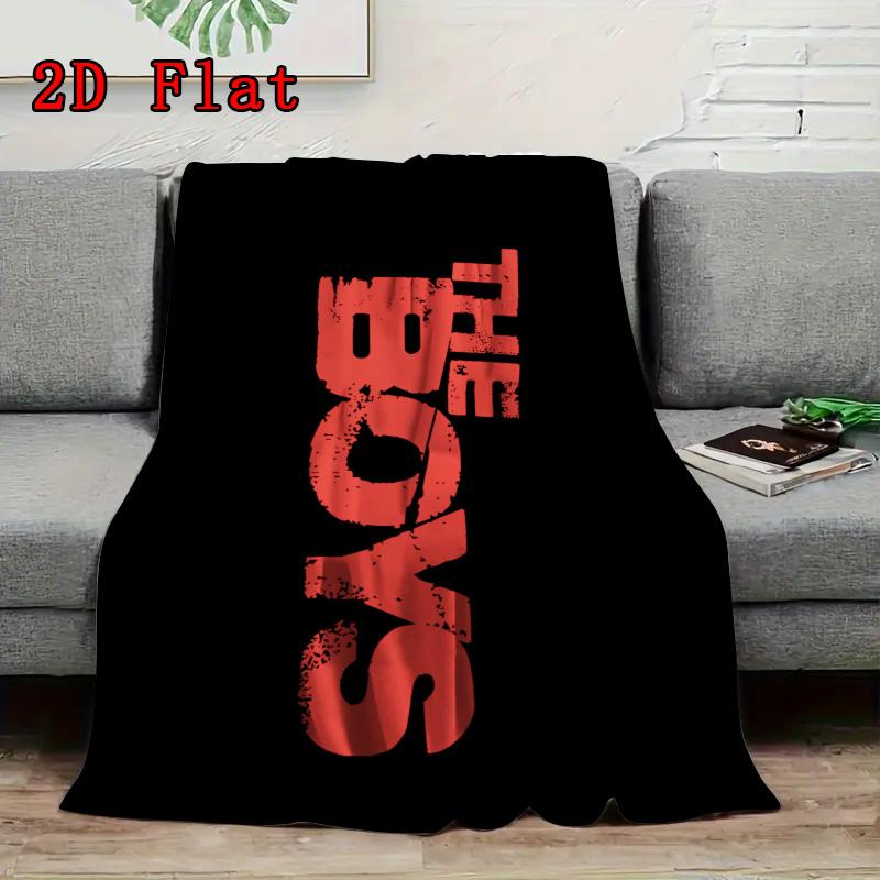 The Boys 2D Flat Pattern Flannel Blanket High Quality All Seasons Warmth and Comfort Perfect for Christmas Gifts.