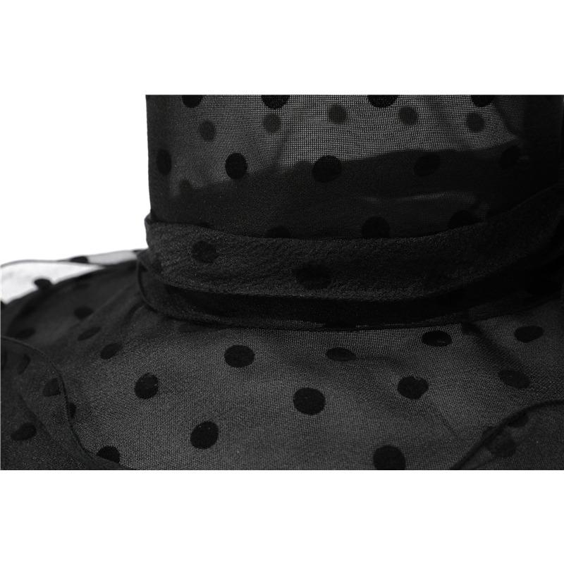 Hat Women's Foldable Organza Sun Hat Summer Women Middle-aged Elderly People Large Eaves Flower Sun Protection Mother Basin Hat