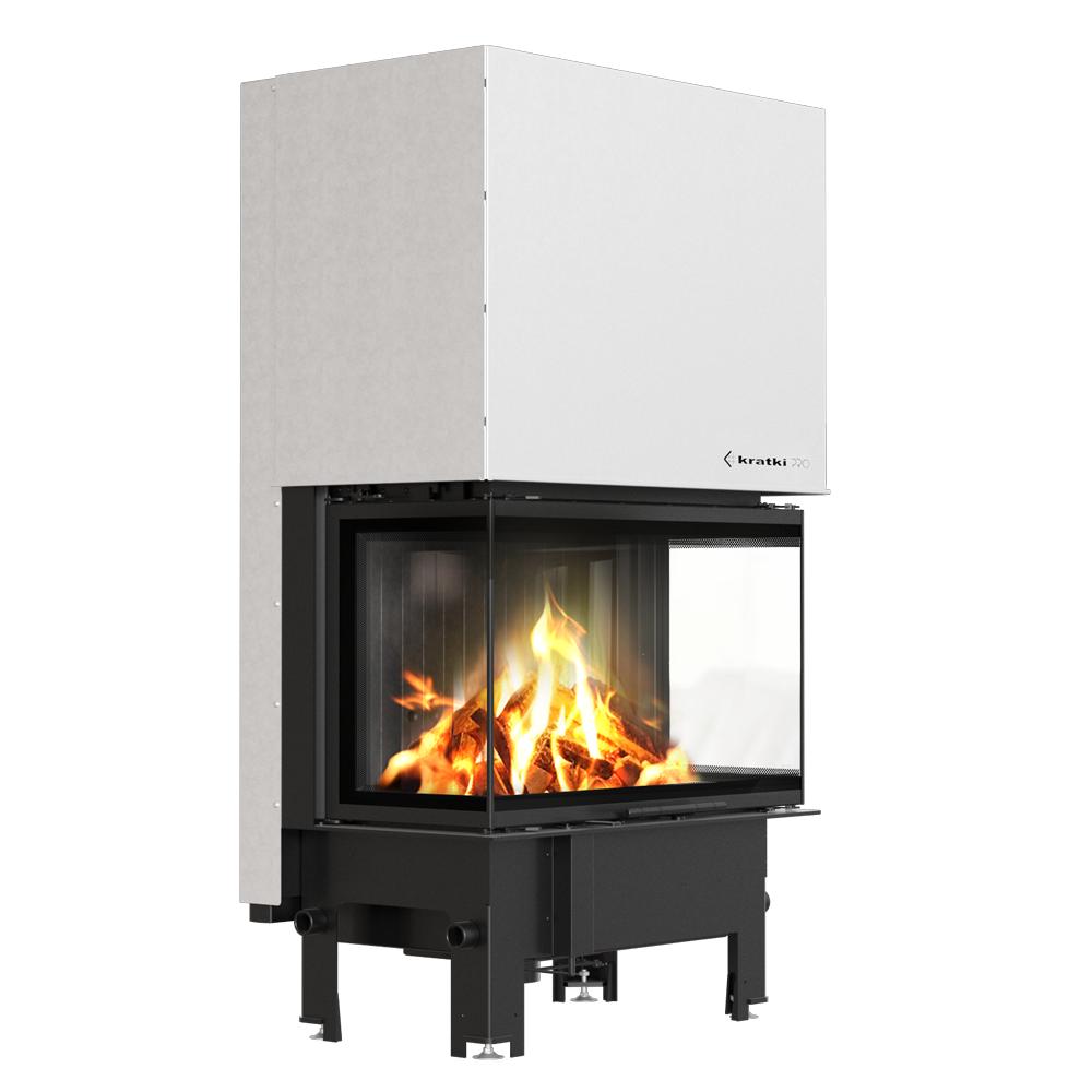 Fireplace Insert KRATKI REGNOR 8 kW Ø200 BLACK Closing Mounting Kit