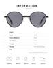 2058 Retro Small Round Frame Metal Sunglasses for Women
