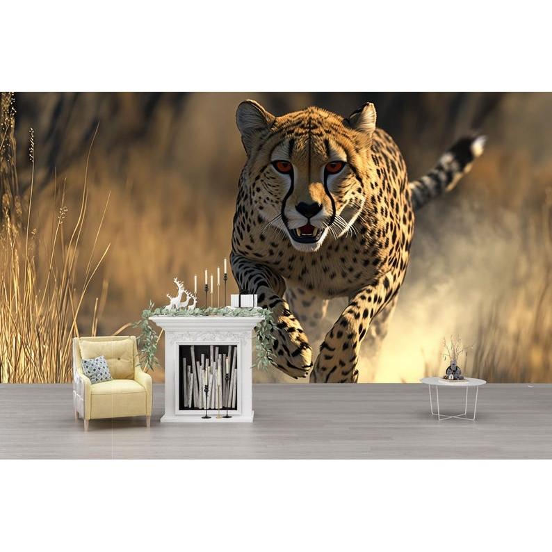 Cheetah tapestry 75x100 чёрный