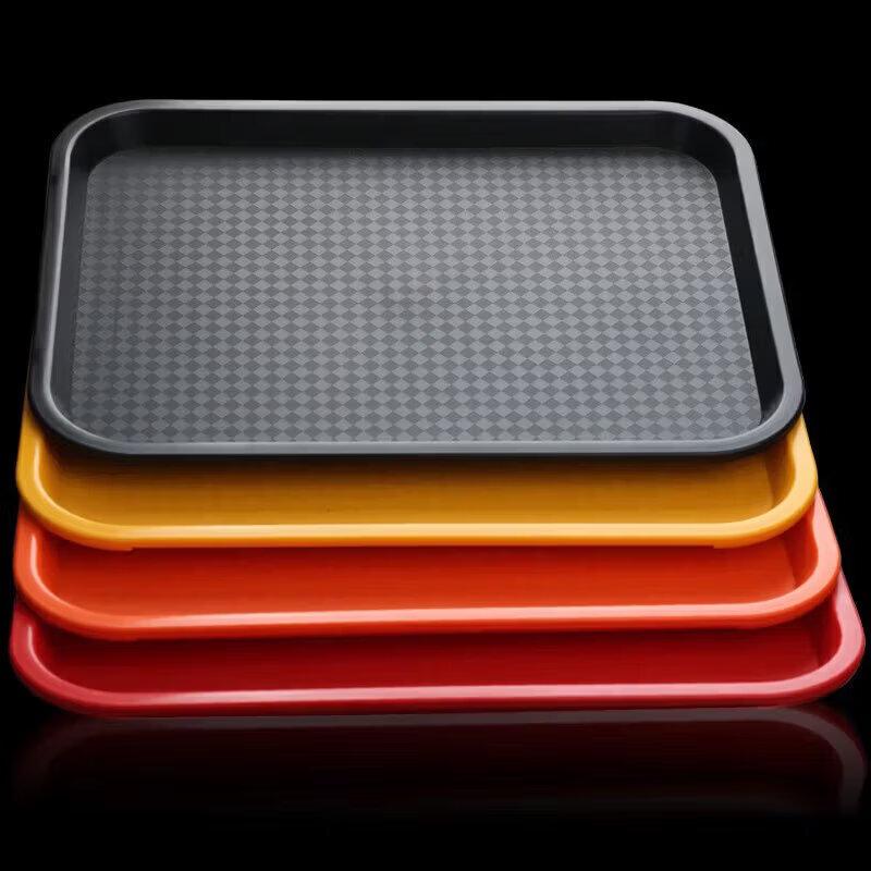 ShengJia PP Non-Slip Rectangular Serving Tray with Handles