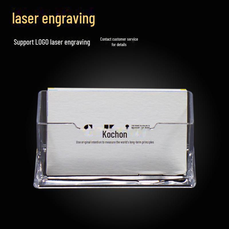 Transparent Multi-Layer Plastic Business Card Display & Storage Box