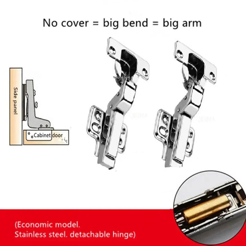 2 ks Hydraulická skříň z nerezové oceli Závěs dvířek Skříňový nábytek Závěsy Tlumič Tlumič Měkké tiché zavírání pro všechny kuchyně