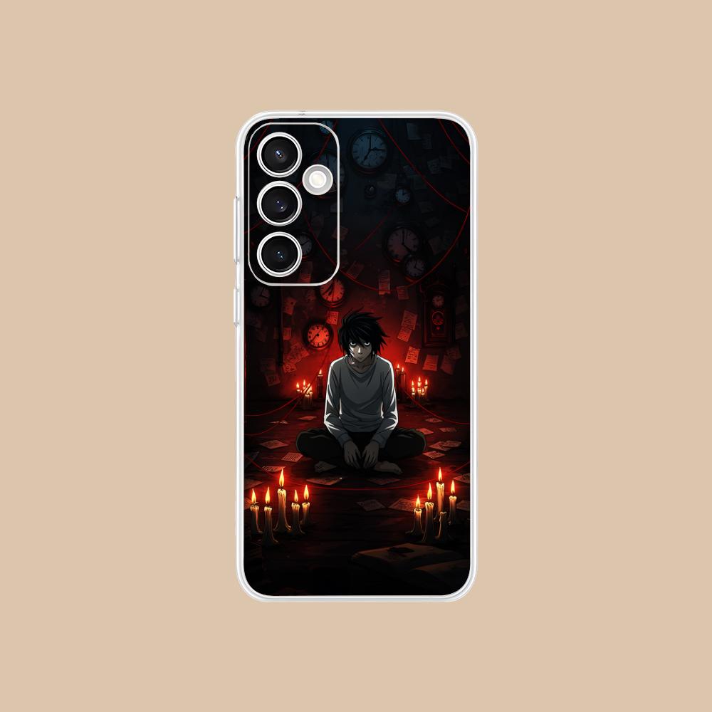 

Чехол для мобильного телефона Death Note L Lawliet для Samsung Galaxy S25 S24 S23 S22 S21Plus FE Ультрапрозрачный Цветной Чехол Чехол Красивый Galaxy S25