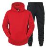 Autumn and winter men's hooded pullover sweater set casual sports hoodie sweater trousers two-piece set