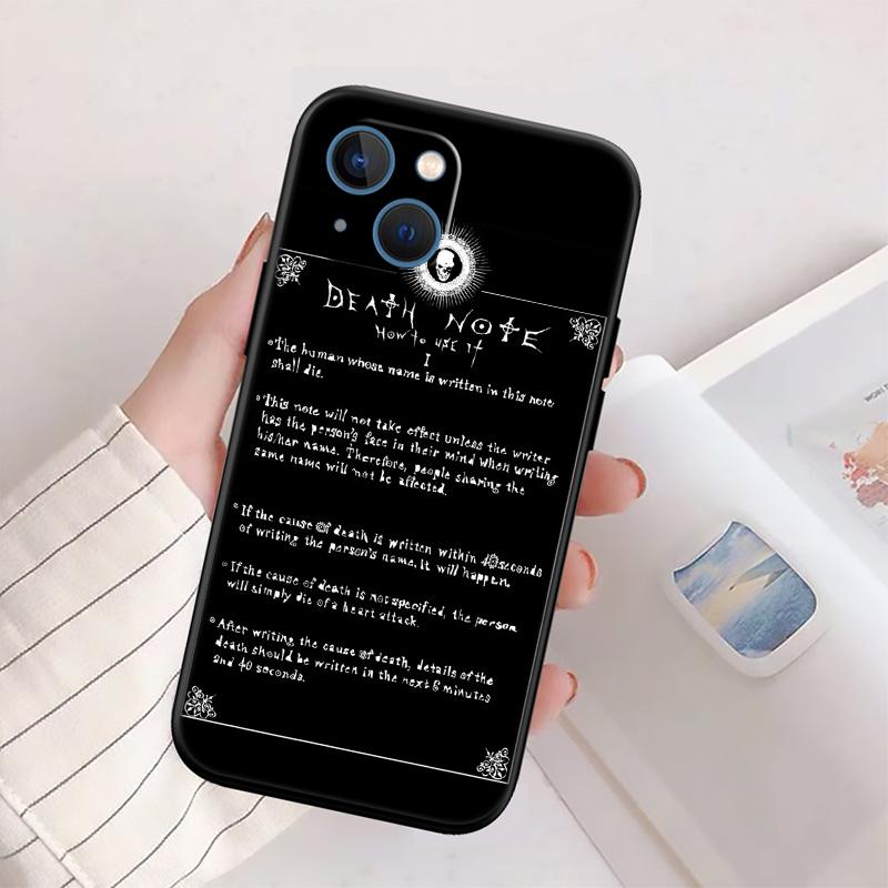 Death Note Phone Case for Samsung Galaxy A11 A12 A13 A15 A52S A53 A55 A56 A70 A71 A72 A73 F06 F16 F56 S10 Plus S10e