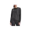 Under Armour Sweat-shirt à capuche zippé intégral solide Vêtements d'extérieur pour femmes Noir 1369853-010