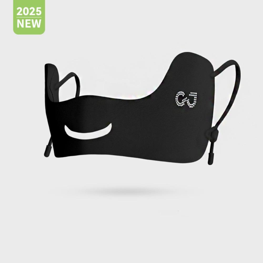 Nylon Ice Silk Sunscreen Mask Thin Face Gini Mask Elastic Summer Face Cover  Fishing