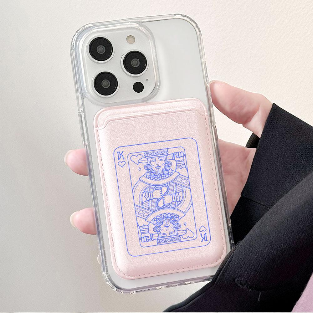 Poker Pattern For Magsafe wallet Magnetic Card holder Phone Case For iPhone 16 13 16 15 12 14 17 Pro Max Case 16E 15 Plus Cover