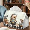 1pc Cat-Themed Tissue Box with Chef - Reusable Napkin Dispenser Suitable for Kitchen, Car, Dorm Storage | Compact Decorative Holder for Tissues | Suit